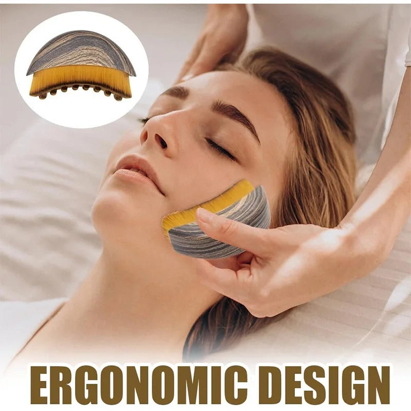 Lymphatic Contour Face Brush Lymphatic Drainage Reduce Puffiness Relief Fatigue Facial Massager Face Chin Skin Sculpting Tool